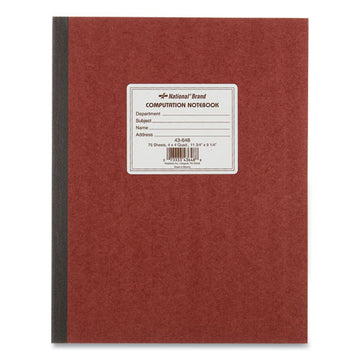 National® Computation Notebook, Quadrille Rule, Brown Cover, 11.75 X 9.25, 75 Sheets freeshipping - TVN Wholesale